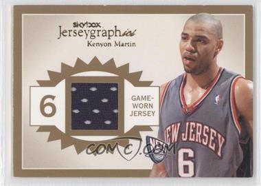 2003-04 Skybox Autographics - Jerseygraphics - Corporate Archive Gold #J-KM2 - Kenyon Martin