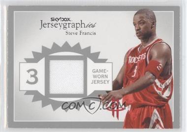 2003-04 Skybox Autographics - Jerseygraphics - Silver #J-SF - Steve Francis /150