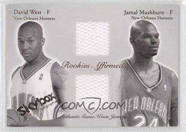 2003-04 Skybox Autographics - Rookies Affirmed - Dual Jersey #RAJ-DW/JM - David West, Jamal Mashburn /500