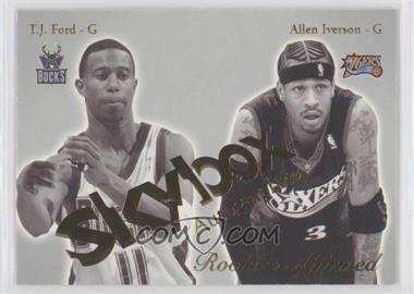 2003-04 Skybox Autographics - Rookies Affirmed #14RE - T.J. Ford, Allen Iverson