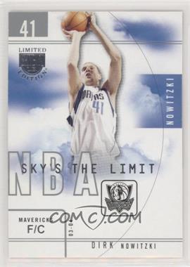 2003-04 Skybox Limited Edition - Sky's the Limit #2 SL - Dirk Nowitzki