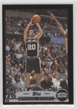 2003-04 Topps - [Base] - Black #95 - Emanuel Ginobili /500