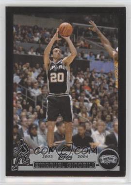 2003-04 Topps - [Base] - Black #95 - Emanuel Ginobili /500