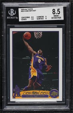 2003-04 Topps - [Base] - Collection #36 - Kobe Bryant [BGS 8.5 NM‑MT+]