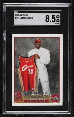 2003-04 Topps - [Base] #221 - 2003 NBA Draft - LeBron James [SGC 8.5 NM/Mt+]