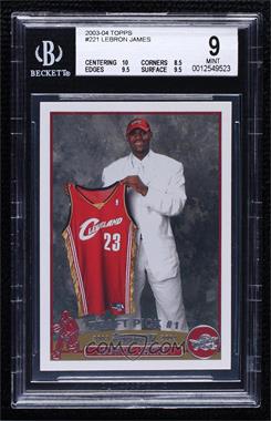 2003-04 Topps - [Base] #221 - 2003 NBA Draft - LeBron James [BGS 9 MINT]
