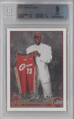 2003-04 Topps - [Base] #221 - 2003 NBA Draft - LeBron James [BGS 9 MINT]