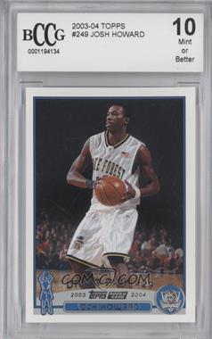 2003-04 Topps - [Base] #249 - 2003 NBA Draft - Josh Howard [Noted]