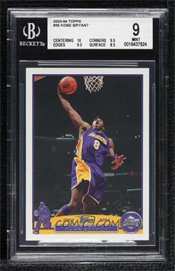 2003-04 Topps - [Base] #36 - Kobe Bryant [BGS 9 MINT]