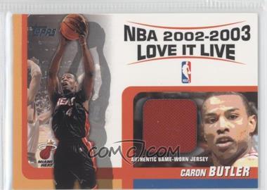 2003-04 Topps - Love it Live - Relics #LLR-CB - Caron Butler