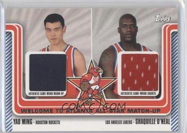 2003-04 Topps - Welcome to Atlanta All-Star Matchups Dual Relics #WA-17 - Shaquille O'Neal, Yao Ming