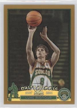 2003-04 Topps Chrome - [Base] - Gold Refractor #124 - Luke Ridnour /50