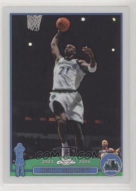 2003-04 Topps Chrome - [Base] - Refractor #100 - Kevin Garnett