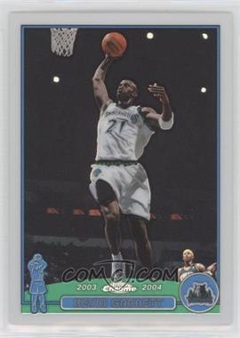 2003-04 Topps Chrome - [Base] - Refractor #100 - Kevin Garnett