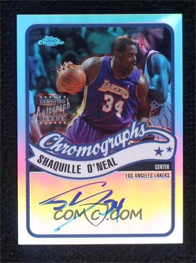 2003-04 Topps Chrome - Chromographs - Refractor #CA-SO - Shaquille O'Neal /25