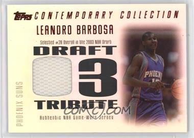 2003-04 Topps Contemporary Collection - Draft '03 Tribute Relics - Red #DT-LB - Leandro Barbosa /50 [EX to NM]