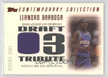 2003-04 Topps Contemporary Collection - Draft '03 Tribute Relics - Red #DT-LB - Leandro Barbosa /50