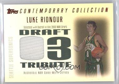 2003-04 Topps Contemporary Collection - Draft '03 Tribute Relics - Red #DT-LR - Luke Ridnour /50