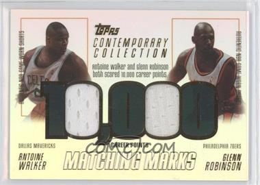 2003-04 Topps Contemporary Collection - Matching Marks Relics #MAM-WR - Antoine Walker, Glenn Robinson /250
