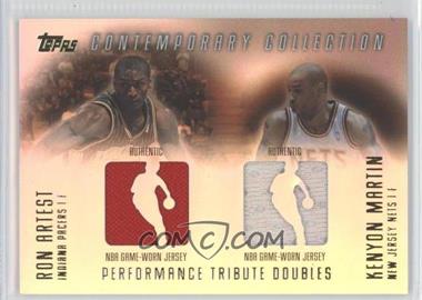 2003-04 Topps Contemporary Collection - Performance Tribute Doubles Relics #PTD-AM - Kenyon Martin, Ron Artest /250
