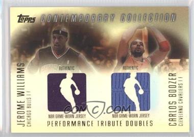2003-04 Topps Contemporary Collection - Performance Tribute Doubles Relics #PTD-WB - Jerome Williams, Carlos Boozer /250