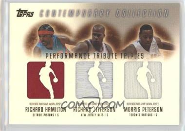 2003-04 Topps Contemporary Collection - Performance Tribute Triples Relics #PTT-HJP - Richard Hamilton, Richard Jefferson, Morris Peterson /200