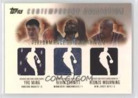 Yao Ming, Kevin Garnett, Alonzo Mourning #/250