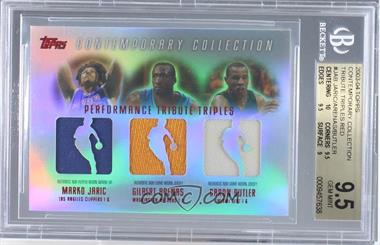2003-04 Topps Contemporary Collection - Team Tribute Triples Relics - Red #TTT-JAB - Marko Jaric, Gilbert Arenas, Caron Butler /50 [BGS 9.5 GEM MINT]