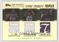 T.J. Ford, Desmond Mason, Michael Redd #/250