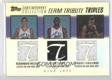 2003-04 Topps Contemporary Collection - Team Tribute Triples Relics #TTT-PCK - Aleksandar Pavlovic, Keon Clark, Andrei Kirilenko /250