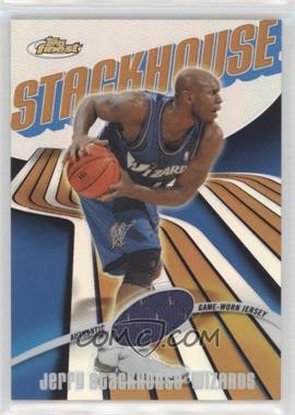 2003-04 Topps Finest - [Base] - Refractor #87 - Game-Worn Jersey - Jerry Stackhouse /250 [EX to NM]