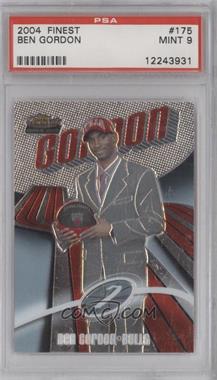 2003-04 Topps Finest - [Base] #175 - 2004-05 Rookie - Ben Gordon [PSA 9 MINT]