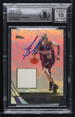 2003-04 Topps Jersey Edition - [Base] #jeMB - Mike Bibby [BAS BGS Authentic]