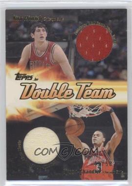 2003-04 Topps Jersey Edition - Double Team #DT15 - Kirk Hinrich, Tyson Chandler /50
