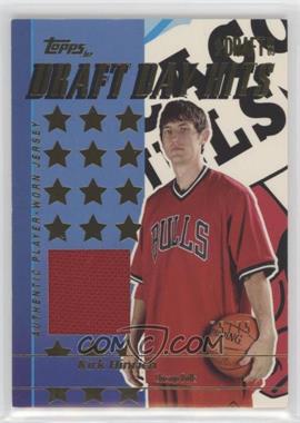 2003-04 Topps Jersey Edition - Draft Day Hits #DD-KH - Kirk Hinrich /75