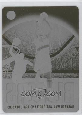 2003-04 Topps Pristine - [Base] - Press Plate Black #30 - Rasheed Wallace /1