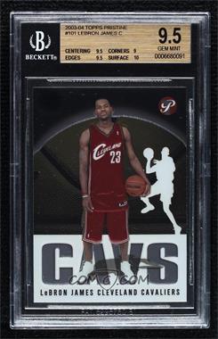 2003-04 Topps Pristine - [Base] #101 - LeBron James [BGS 9.5 GEM MINT]