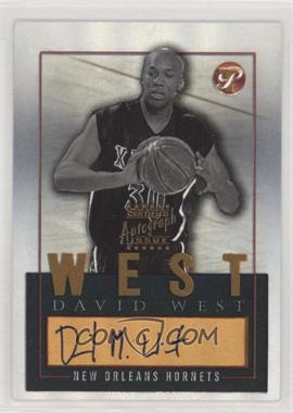 2003-04 Topps Pristine - Personal Endorsements Autographs - Gold #PEA-DWE - David West /25