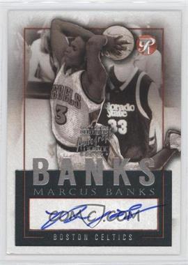 2003-04 Topps Pristine - Personal Endorsements Autographs #PEA-MBA - Marcus Banks