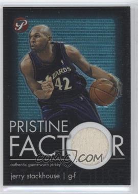 2003-04 Topps Pristine - Pristine Factor Relics #PF-JS - Jerry Stackhouse