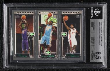 2003-04 Topps Rookie Matrix - [Base] #111-113-114 - LeBron James, Carmelo Anthony, Chris Bosh [BGS 8.5 NM‑MT+]