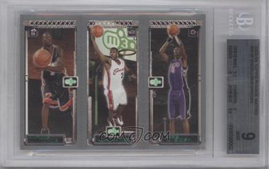 2003-04 Topps Rookie Matrix - [Base] #114-111-115 - Dwyane Wade, LeBron James, Chris Bosh [BGS 9 MINT]