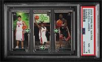 Dwyane Wade, LeBron James, Darko Milicic [PSA 8 NM‑MT]