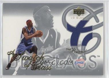 2003-04 UD Glass - A Swatch of Class #SC-EB - Elton Brand