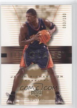 2003-04 UD Glass - [Base] - Gold #16 - Jason Richardson /100