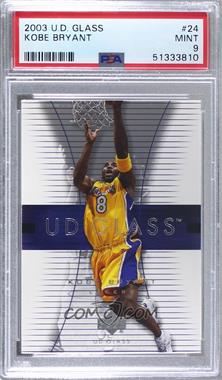2003-04 UD Glass - [Base] #24 - Kobe Bryant [PSA 9 MINT]