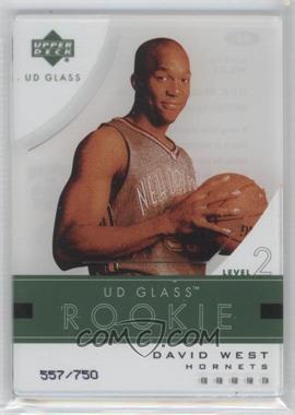 2003-04 UD Glass - [Base] #83 - Rookie - David West /750