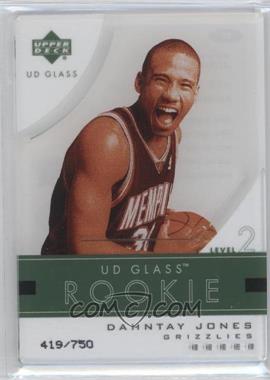 2003-04 UD Glass - [Base] #85 - Rookie - Dahntay Jones /750