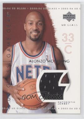 2003-04 UD Glass - Game Gear Jerseys #GG-AM - Alonzo Mourning