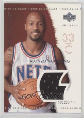 2003-04 UD Glass - Game Gear Jerseys #GG-AM - Alonzo Mourning